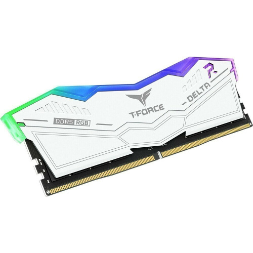 ОЗУ TEAMGROUP T-Force Delta RGB 32GB (FF4D532G7200HC34ADC01) (2x16GB) DDR5 7200MHz CL34 (34-42-42-84) 1.4V / White