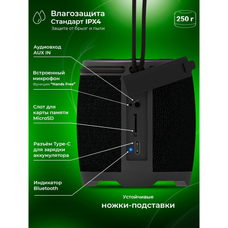 Портативная колонка RITMIX SP-310B черный