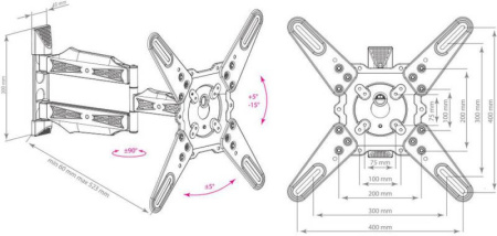 Кронштейн Kromax Atlantis-40 white