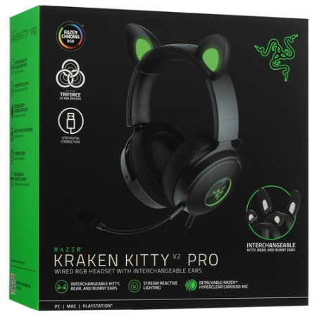 Проводные наушники Razer Kraken Kitty V2 Pro черный