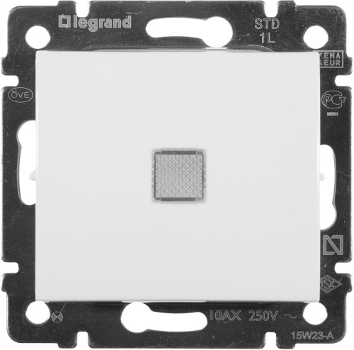 Выключатель Legrand Valena скрыт. 1кл. IP20 белый (774410)