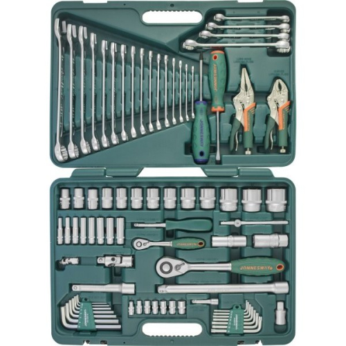 Набор инструмента JONNESWAY S04H52478S универсальный 1/4", 1/2"DR, 78 предметов