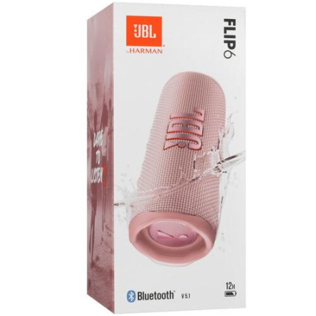 Портативная колонка JBL Flip 6, розовый