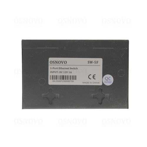 Коммутатор неуправляемый Osnovo SW-5F 5x100Мбит/с