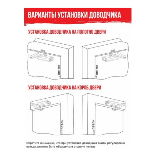 Доводчик НОРА-М Isparus 410 (17200) дверной 15-60кг коричневый