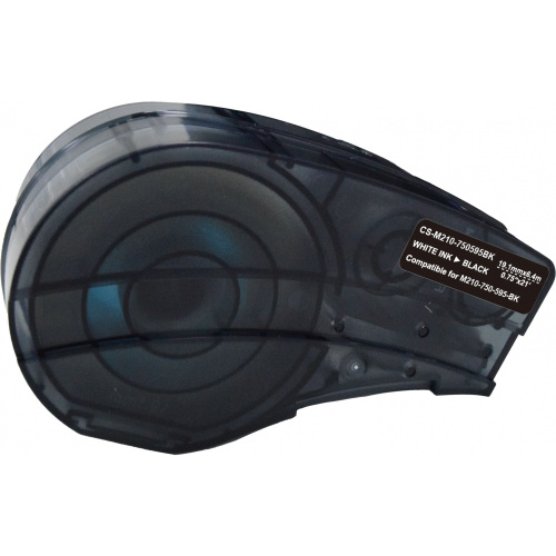 Картридж ленточный Cactus CS-M210-750595BK M210-750-595-BK белый на черном 19.1x6.4 для Brady M210/M211/M210-LAB