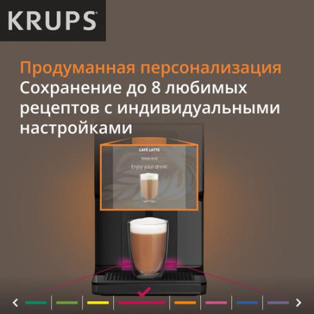 Кофемашина автоматическая Krups EA873810 черный