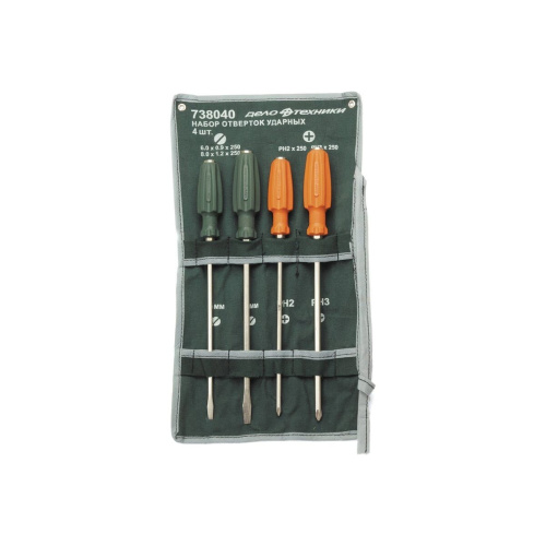 Набор отверток Дело Техники 738040 усиленных 250 мм 4 предм.