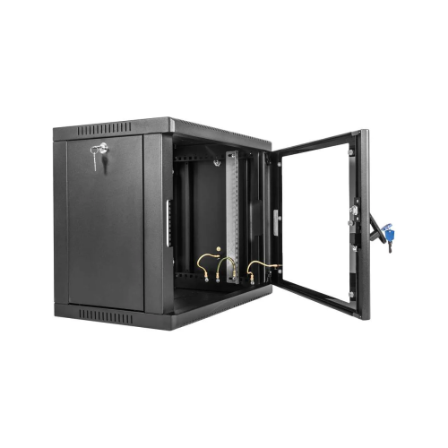 Шкаф коммутационный ЦМО ШРН-9.650-9005 настенный 9U 600x658мм черный