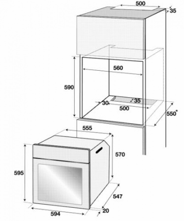 Электрический духовой шкаф Beko BIE22300XD серебристый