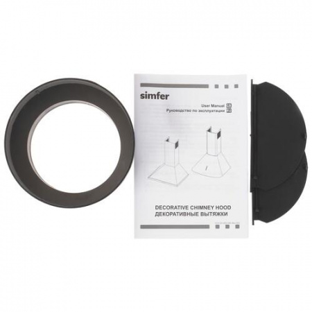 Вытяжка каминная Simfer 8960SM черный