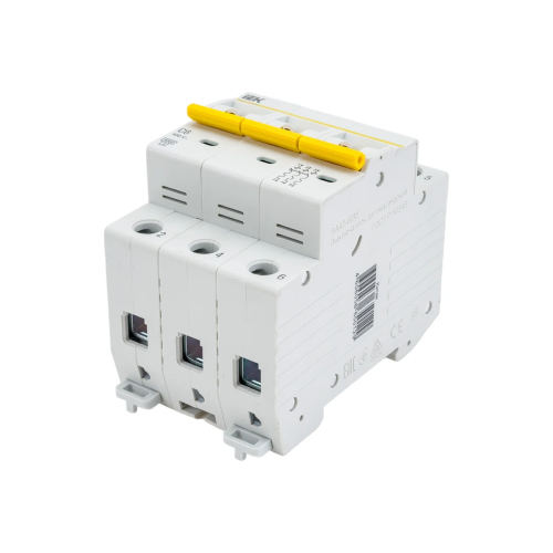 Выключатель автоматический IEK MVA31-3-006-C 6A тип C 6kA 3П 400В белый