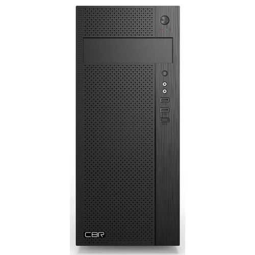Корпус CBR E185 (PCC-ATX-E185-USB31-USB22-WPSU) ATX Miditower, без БП, 1*USB 3.0, 2*USB 2.0, HD Audio+Mic, Black