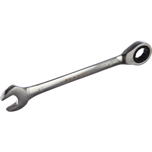 Набор ключей комбинированных REXANT 12-4841-1 трещоточных (8, 10, 13, 17, 19мм), 5шт, CrV, зеркальное хромирование