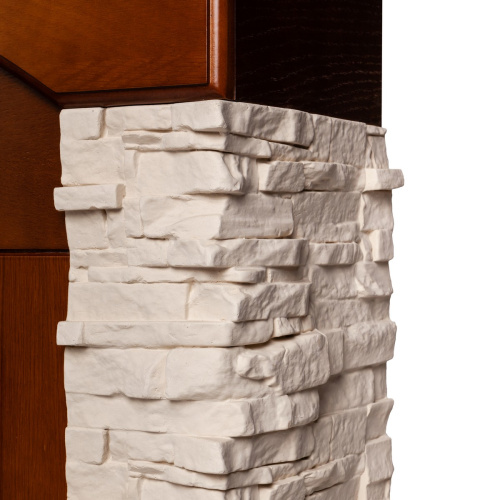 Электрокамин RealFlame Neapolis NT орех с очагом Fobos Lux Black