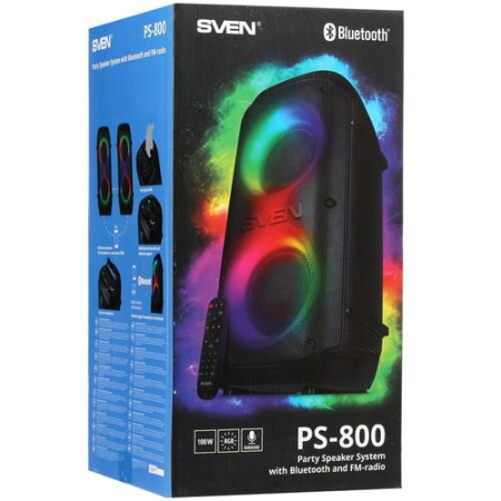 Портативная аудиосистема SVEN PS-800, черный