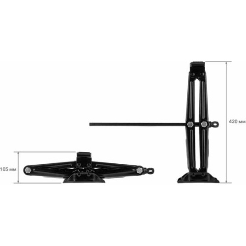 Домкрат механический 2т ромб STARTUL ST8021-02