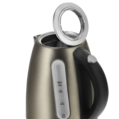 Электрочайник Vitek VT-7025 бежевый и серебристый