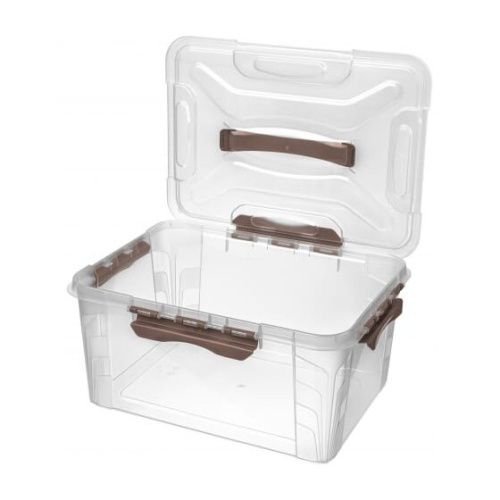 Ящик для хранения универсальный Econova Grand Box 433200414 с замками и ручкой 15,3л