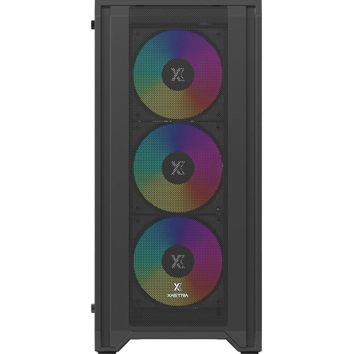 Корпус XASTRA A500 4ARGB Black (A500-BK-FC120ARGB-4F-GL) ATX/Mesh/ tempered glass / 4x 120mm FC120-ARGB PWM fans