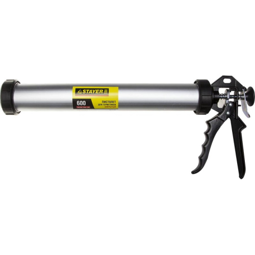 Пистолет для герметика STAYER Professional 0673-60 универсальный закрытый, 600мл