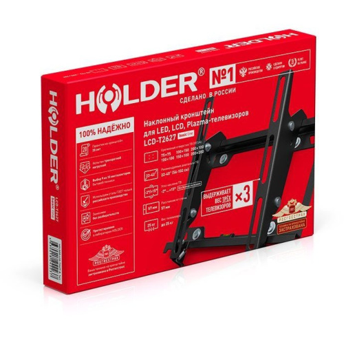 Кронштейн для телевизора Holder T2627-B черный 22"-40" до25кг наклон