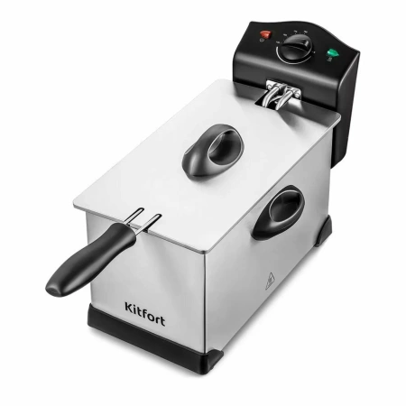 Фритюрница KitFort КТ-4051 серебристый/черный