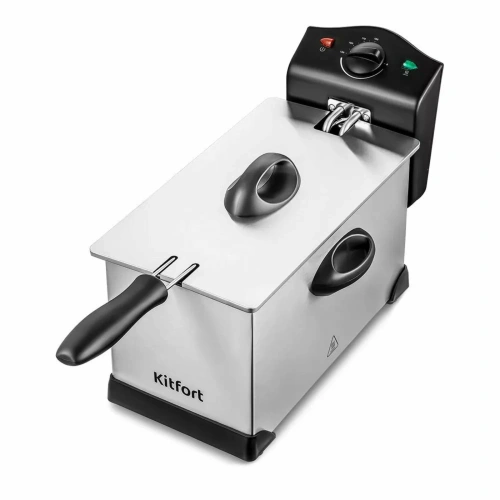 Фритюрница KitFort КТ-4051 серебристый/черный