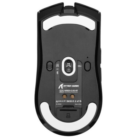 Мышь беспроводная/проводная Attack Shark X1 [SharkX1Black] черный