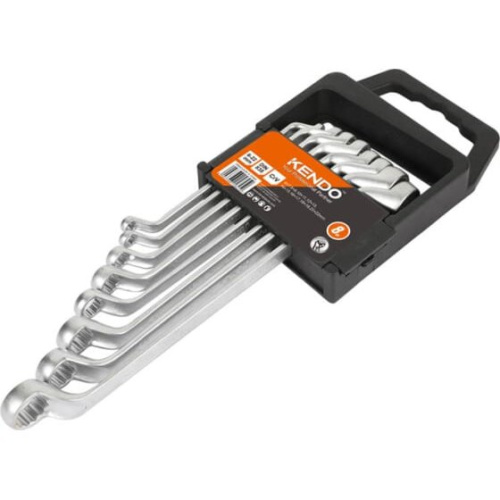 Набор ключей накидных KENDO 15845 с двойным смещением 8шт