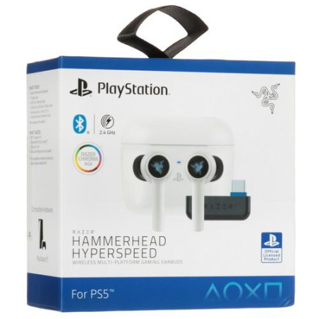 Наушники TWS Razer Hammerhead HyperSpeed - PlayStation Licensed белый