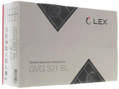 Газовая варочная поверхность LEX GVG 321 BL