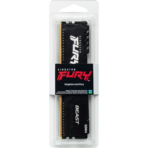 ОЗУ Kingston Fury Beast Black KF432C16BB/8WP 8GB 3200MT/s DDR4 CL16 DIMM