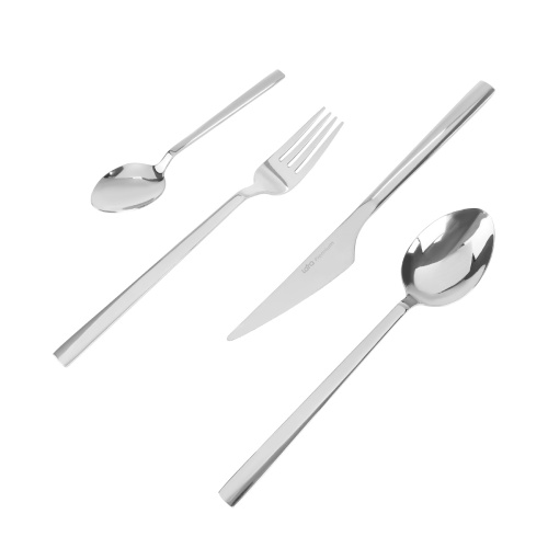 Набор столовых приборов LARA LR10-22/24 Электра 24 предмета, 6 персон, зеркальная полировка