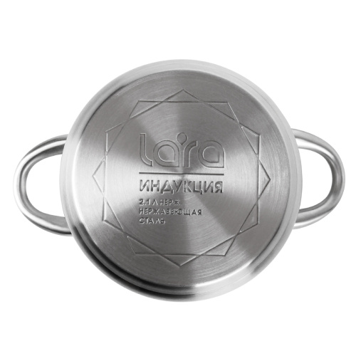Кастрюля LARA LR02-266 Афина нерж
