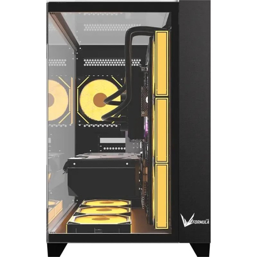 Корпус Formula Crystal Z9M (crystal z9m b), Mini-Tower, mATX, без БП, черный