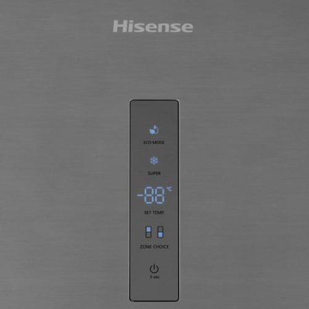 Холодильник с морозильником Hisense RB3N331NAC1 серый