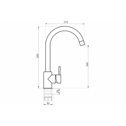 Смеситель для кухни РМС SUS124-017FL