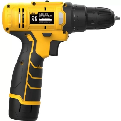 Дрель-шуруповерт Deli DL-DZ12-5A2 1АКБ*2Ач+ЗУ