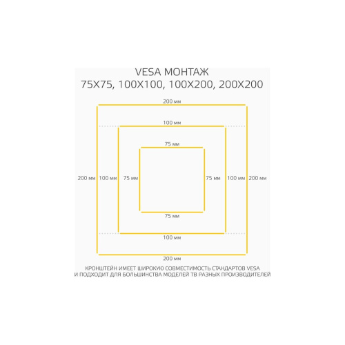 Кронштейн HARPER TVT-4250T Black
