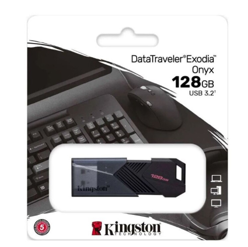 USB-флешка Kingston DataTraveler Exodia Onyx (DTXON/128GB) 128Gb USB3.2 черный