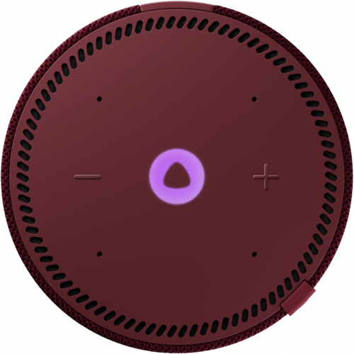 Умная колонка Яндекс  Станция Мини С Часами Красный Гранат