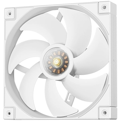 Вентилятор DEEPCOOL FT14 WH 140x140x25мм (PWM, White LED, белый, 500-1650об/мин) Color BOX