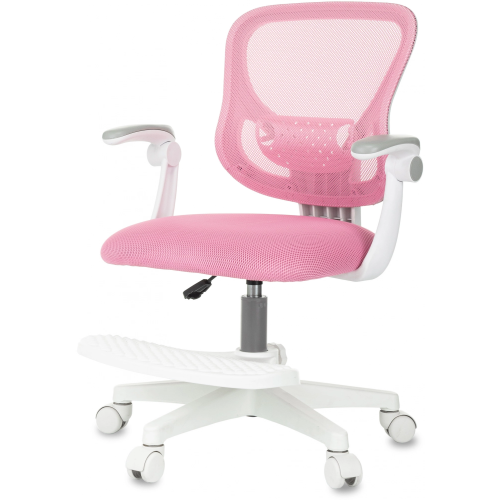 Кресло детское Бюрократ Burokids 3 розовый сетка/ткань крестов. пластик подст.для ног пластик белый