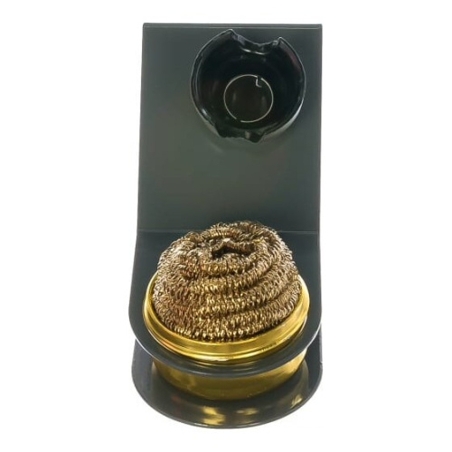 Подставка под паяльник Rexant металл, стружка для очистки жала