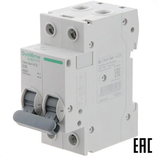 Выключатель автоматический Systeme electric City9 Set C9F34232 (АВ) С 32А 2P 4.5kA 230В