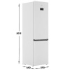 Холодильник с морозильником Beko B5RCNK4037ZW белый