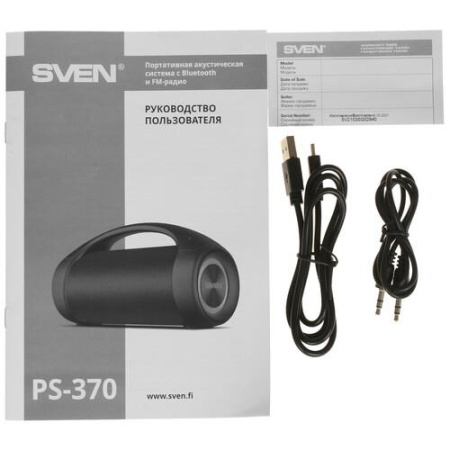 Портативная колонка SVEN PS-370, черный