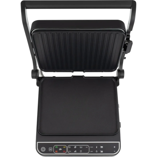 Электрогриль Hyundai HYG-7000 серебристый и черный