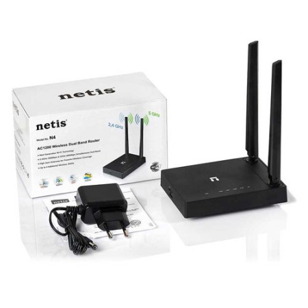 Роутер Netis N4 черный